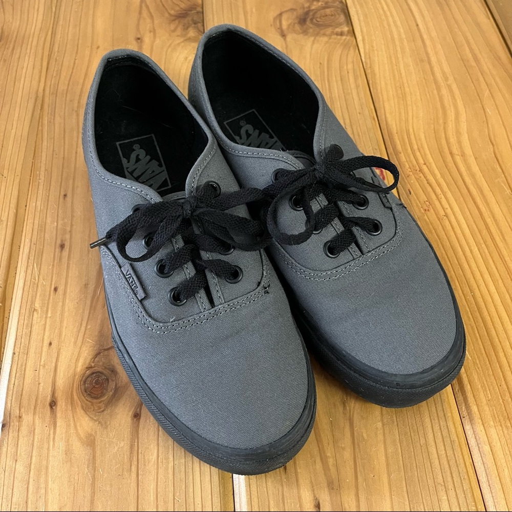 Vans Gray and Black Women's Sneakers